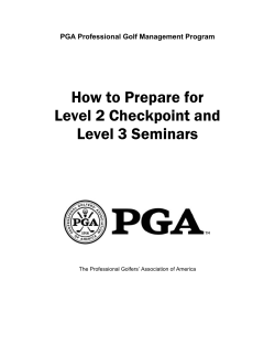 How to Prepare for Level 2 Checkpoint and Level 3 Seminars