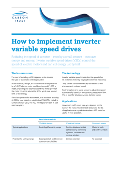 How to implement inverter variable speed drives