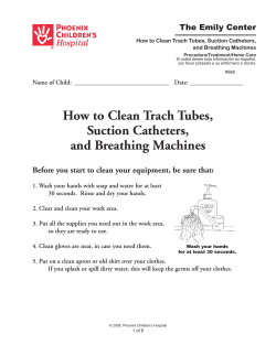 How to Clean Trach Tubes, Suction Catheters, and Breathing Machines The Emily Center