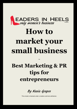 How to market your small business Best Marketing &amp; PR
