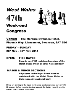 47th West Wales Week-end Congress
