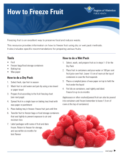 How to Freeze Fruit
