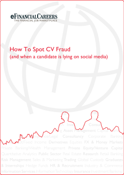 How To Spot CV Fraud