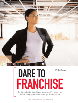 FRANCHISE DARE TO