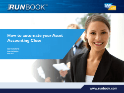 How to automate your Asset Accounting Close  www.runbook.com