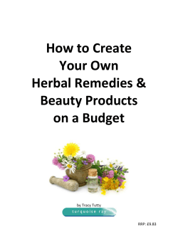 How to Create Your Own Herbal Remedies &amp;