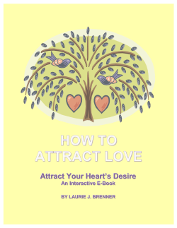 HOW TO ATTRACT LOVE A t