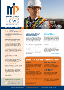 What is about?  MPi News