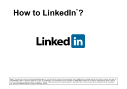 How to LinkedIn ? ™