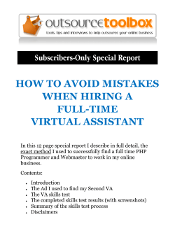 HOW TO AVOID MISTAKES WHEN HIRING A FULL-TIME VIRTUAL ASSISTANT