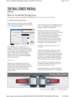 How to Avoid the Prying Eyes Page 1 of 3