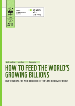 How to Feed tHe world’s GrowinG Billions 2011