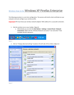 Windows XP Pinellas Enterprise Wireless How-to for