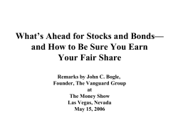 What’s Ahead for Stocks and Bonds— Your Fair Share