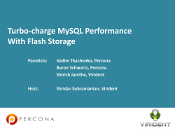 Turbo-charge MySQL Performance With Flash Storage
