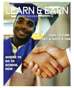 LEARN &amp; EARN HOW TO FIND, GET &amp; KEEP A JOB WHERE TO