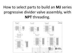 MJ progressive divider valve assembly, with NPT