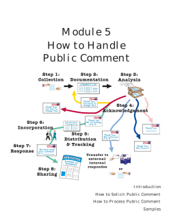 Module 5 How to Handle Public Comment Introduction
