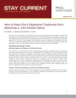 How to Keep One’s Registered Trademark from