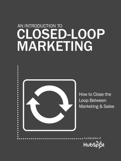 0 closed-loop marketing An introduction to