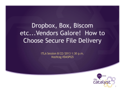 Dropbox, Box, Biscom etc...Vendors Galore! How to Choose Secure File Delivery
