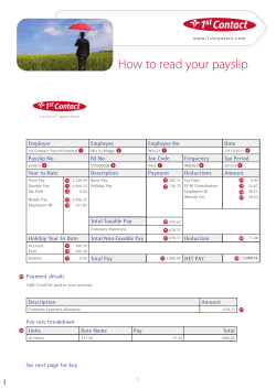 How to read your payslip