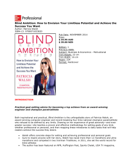 Blind Ambition: How to Envision Your Limitless Potential and Achieve... Success You Want