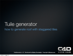 Tuile generator how to generate roof with staggered tiles