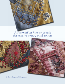 A tutorial on how to create decorative crazy quilt seams