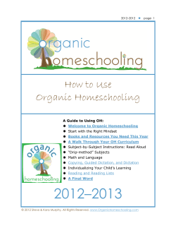 How to Use Organic Homeschooling