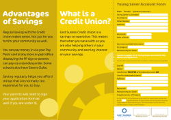 Advantages What is a of Savings Credit Union?