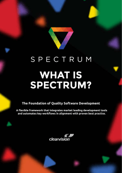 What is spectrum? The Foundation of Quality Software Development
