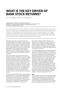 What is the Key driVer of BanK stoCK returns? A comparative analysis
