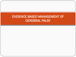 evidence based management of cp
