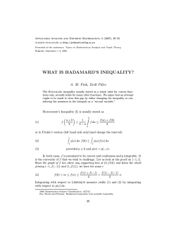 Applicable Analysis and Discrete Mathematics, 1 (2007), 29–35.