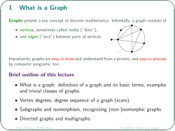 1 What is a Graph