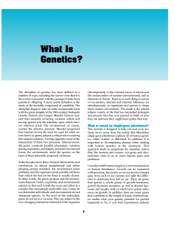 What Is Genetics?