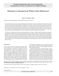 Stressed or stressed out: What is the difference?