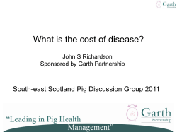 What is the cost of disease? John S Richardson