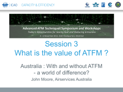 Session 3 What is the value of ATFM ?