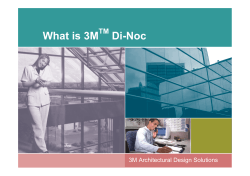 What is 3M Di-Noc TM 3M Architectural Design Solutions