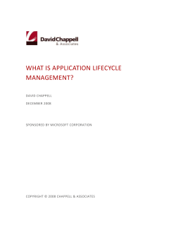 WHAT IS APPLICATION LIFECYCLE MANAGEMENT?