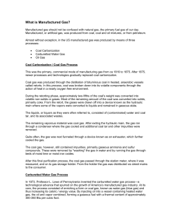 What is Manufactured Gas?