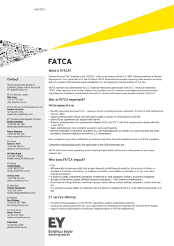 What is FATCA?