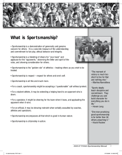 What is Sportsmanship?