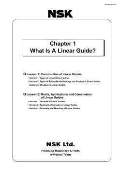 Chapter 1 What Is A Linear Guide? G