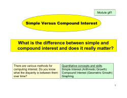 What is the difference between simple and Simple Versus Compound Interest