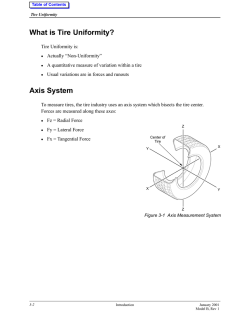 What is Tire Uniformity?