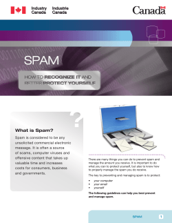? SPAM What is Spam?