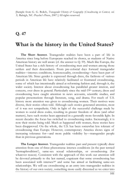 What is the history in the United States? Q. 47